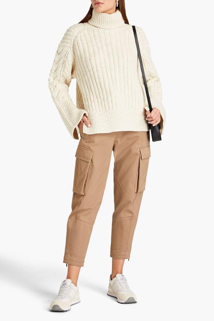 Ribbed wool turtleneck sweater商品第2张图片规格展示