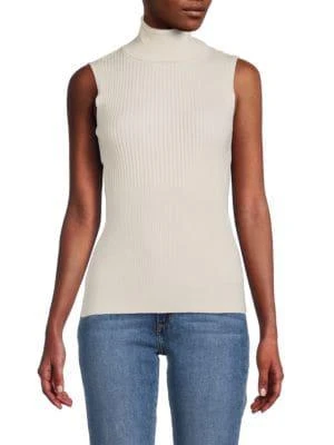 商品Max Studio|Ribbed Turtleneck Top,价格¥226,第1张图片