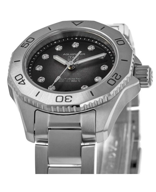 商品TAG Heuer|Tag Heuer Aquaracer Professional 200 Date Black Diamond Dial Steel Women's Watch WBP2410.BA0622,价格¥20863,第2张图片详细描述