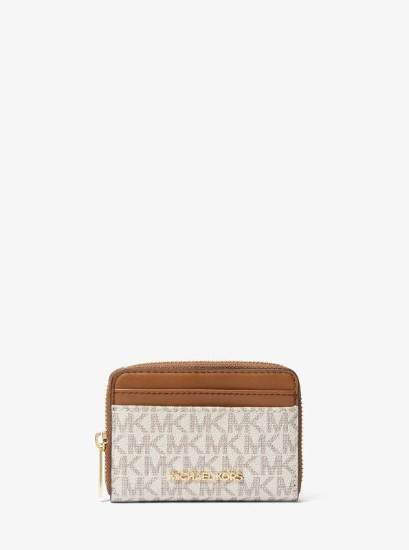 商品Michael Kors|Jet Set Travel Medium Logo Zip-Around Card Case,价格¥366,第1张图片