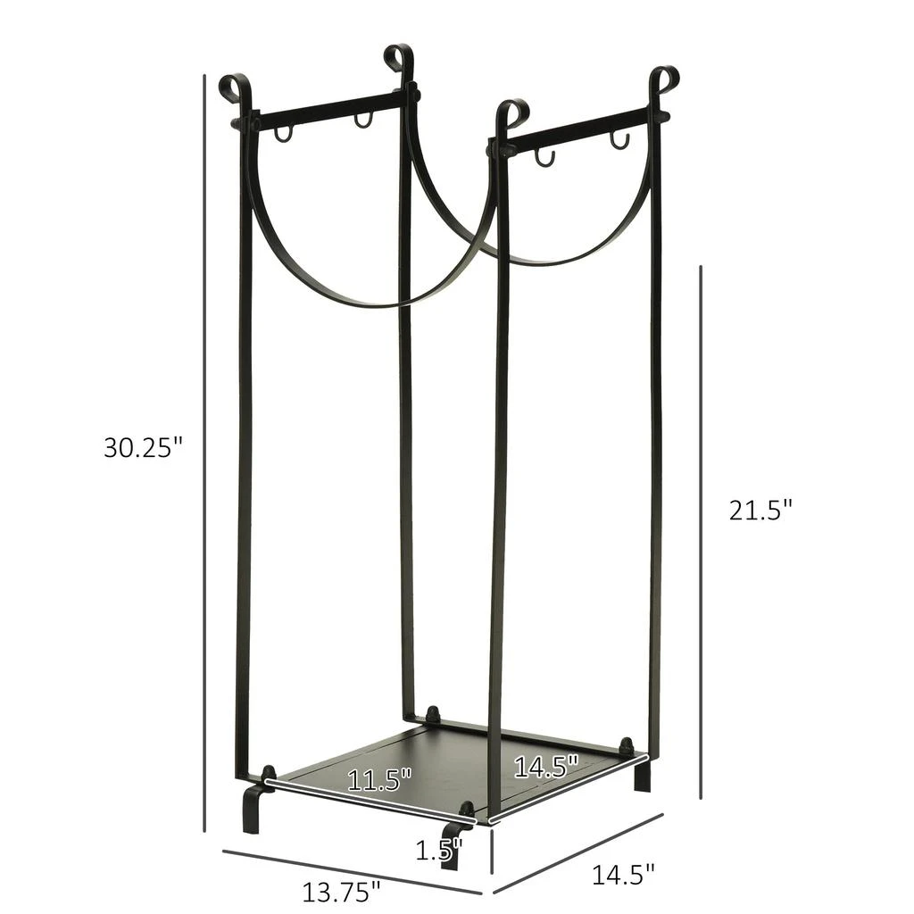 商品Streamdale Furniture|Streamdale Firewood Rack with Fireplace Tools,价格¥1461,第2张图片详细描述