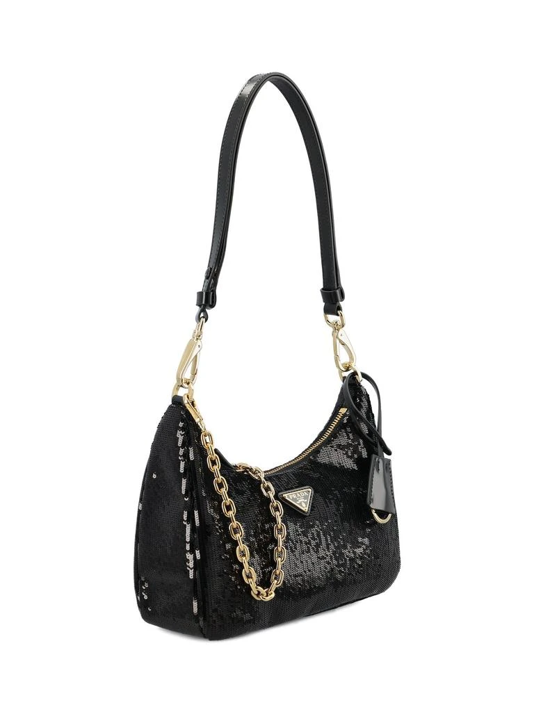 商品Prada|Prada Sequin-Embellished Chain-Linked Shoulder Bag,价格¥15794,第3张图片详细描述