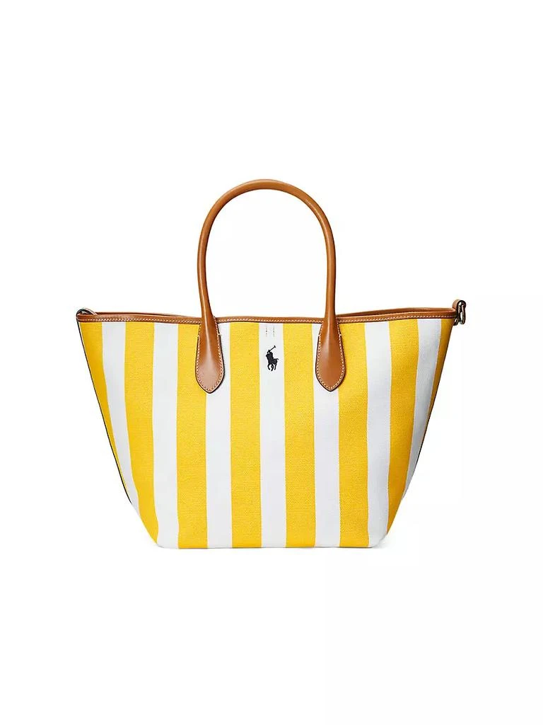 商品Ralph Lauren|Medium Reversible Striped Canvas Tote,价格¥1141,第1张图片