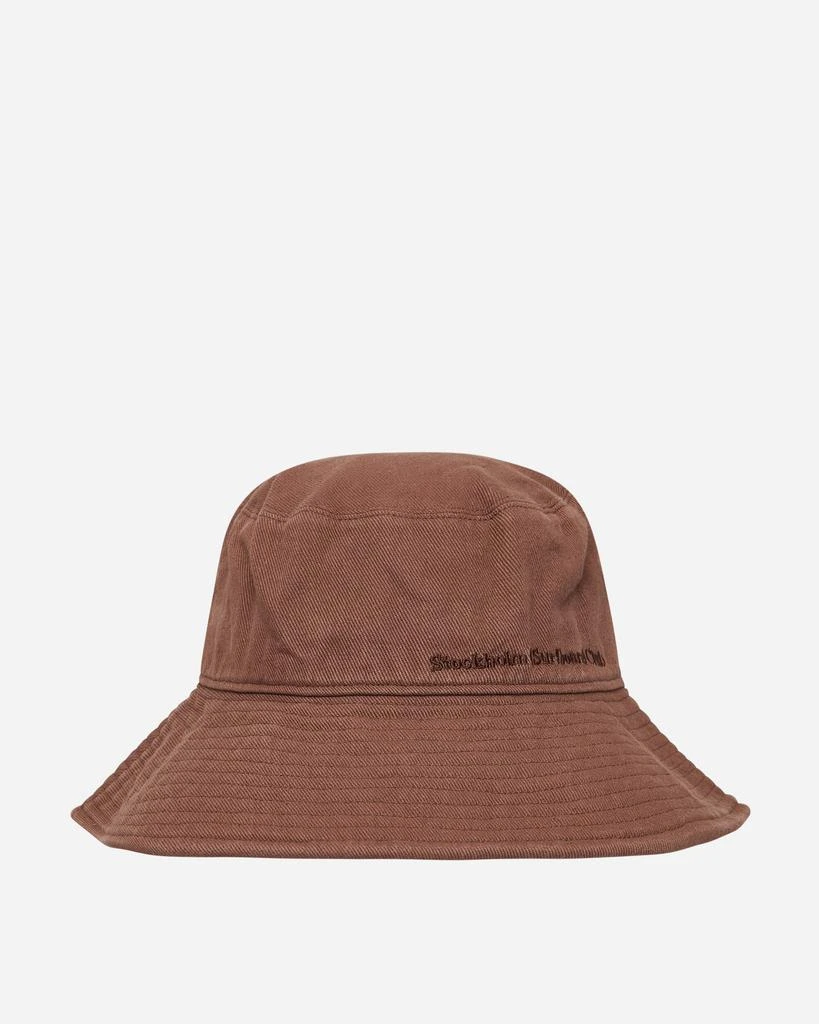 商品Stockholm (Surfboard) Club|Embroidered Logo Bucket Hat Brown,价格¥276,第1张图片
