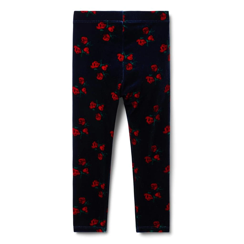 商品Janie and Jack|Flower Velour Leggings (Toddler/Little Kids/Big Kids),价格¥200,第2张图片详细描述