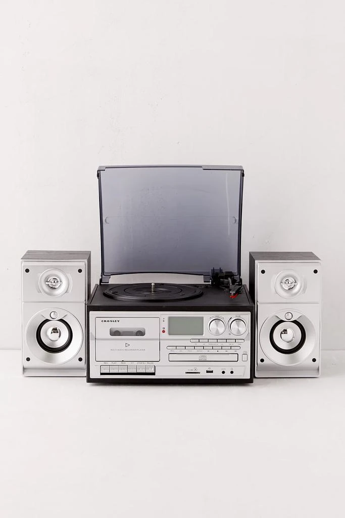 商品Crosley|Crosley Eclipse Record Player Entertainment Center,价格¥1540,第2张图片详细描述