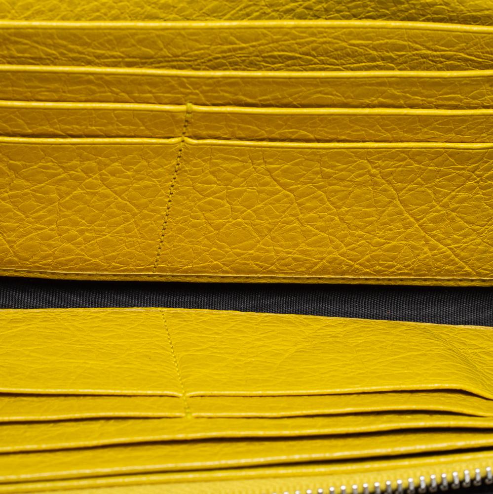 Balenciaga Curry Leather City Flap Continental Wallet商品第3张图片规格展示