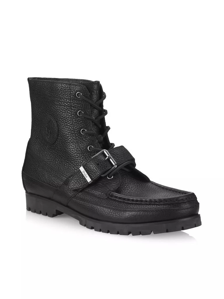 商品Ralph Lauren|Ranger Tumbled Leather Boots,价格¥1312,第2张图片详细描述