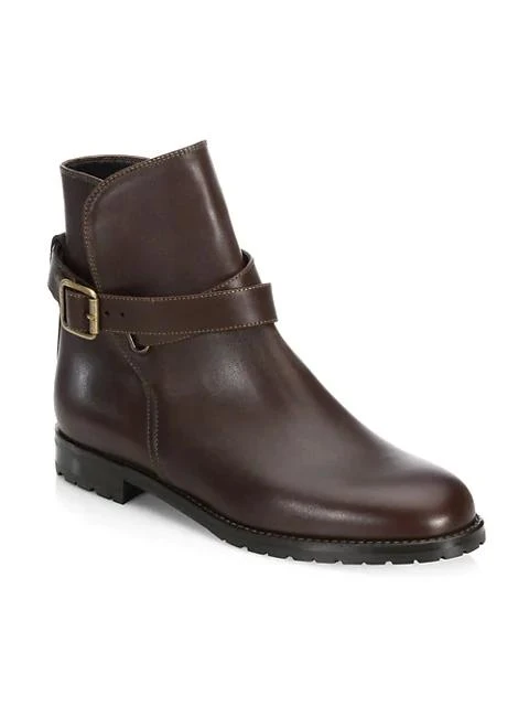 商品Manolo Blahnik|Sulgamba 真皮平底短靴,价格¥7444,第1张图片