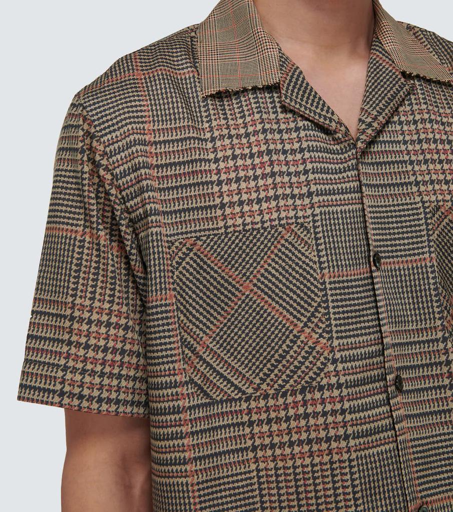 商品Sacai|Glencheck Mix短袖衬衫,价格¥2511,第7张图片详细描述