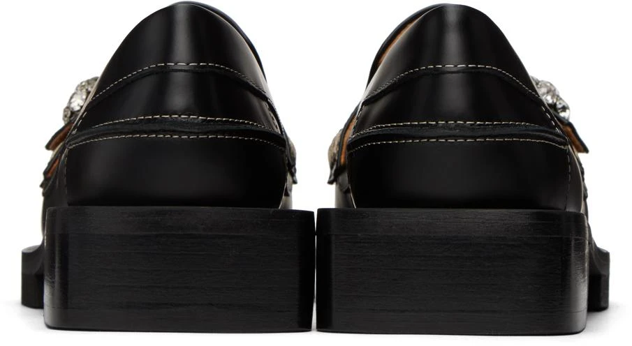 商品Ganni|Black Leather Loafers,价格¥1920,第2张图片详细描述