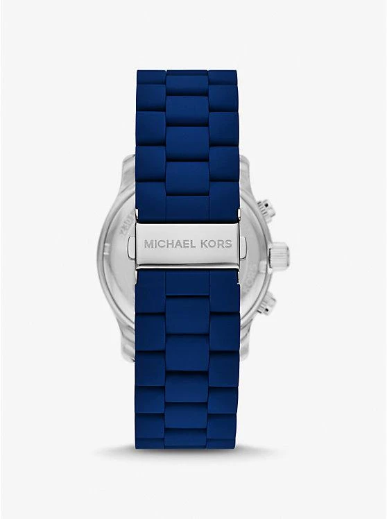 商品Michael Kors|Oversized Runway Navy-Tone Watch,价格¥1758,第3张图片详细描述