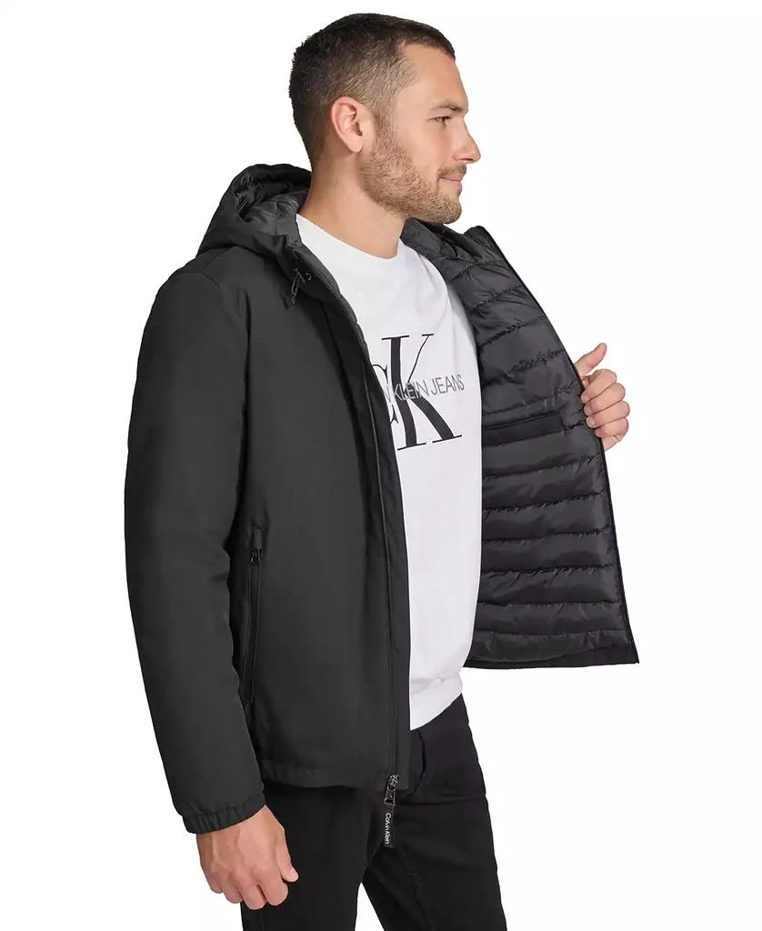 商品Calvin Klein|Men's Infinite Stretch Water-Resistant Hooded Jacket,价格¥592,第4张图片详细描述