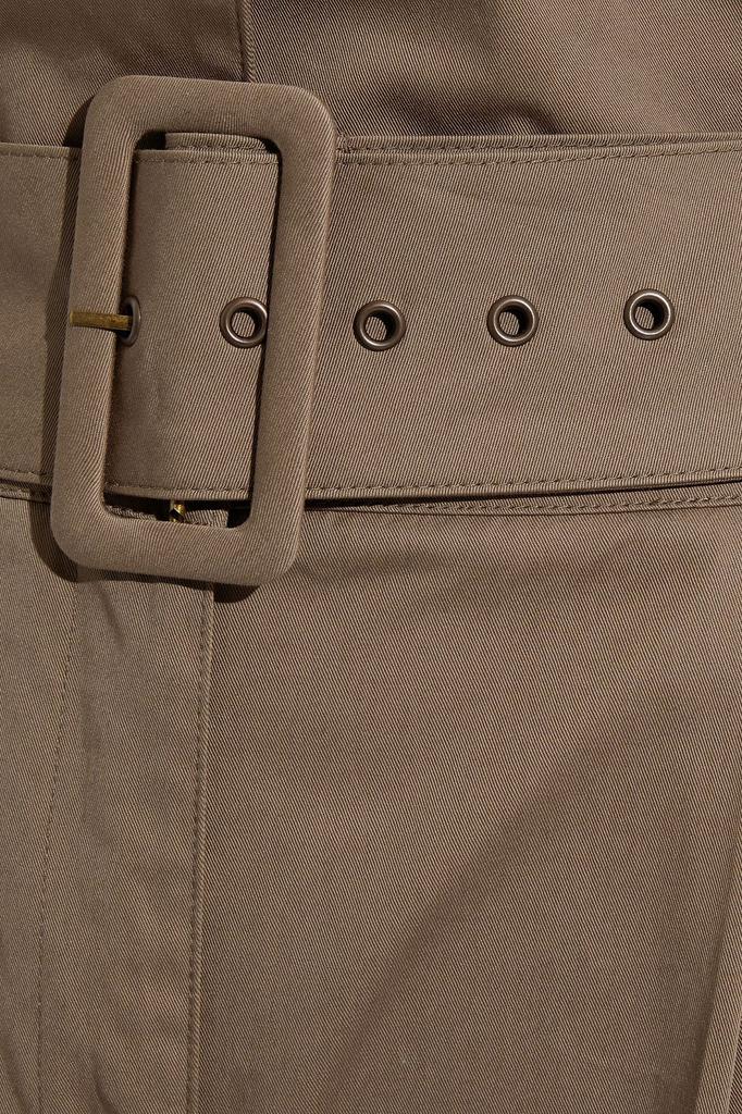 Khol belted cotton-blend twill tapered pants商品第4张图片规格展示