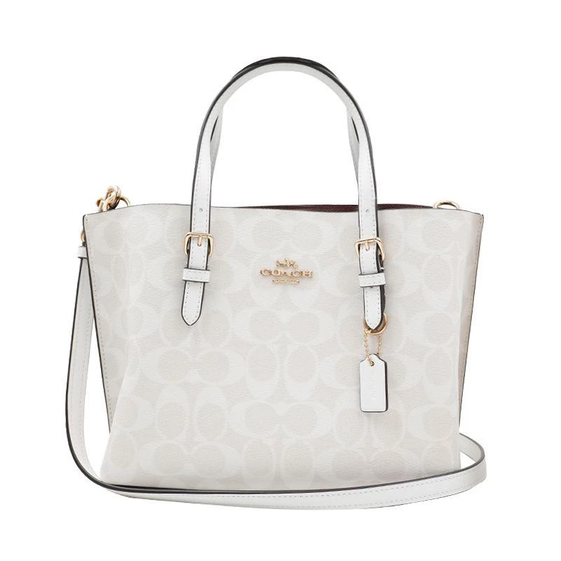 商品Coach|美国直邮COACH蔻驰奥莱款中号女士PVC配皮单肩斜挎4250新款女包,价格¥2921,第1张图片