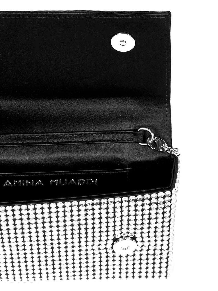 商品Amina Muaddi|Amina Muaddi Paloma Embellished Chain-Link Clutch Bag,价格¥10383,第4张图片详细描述