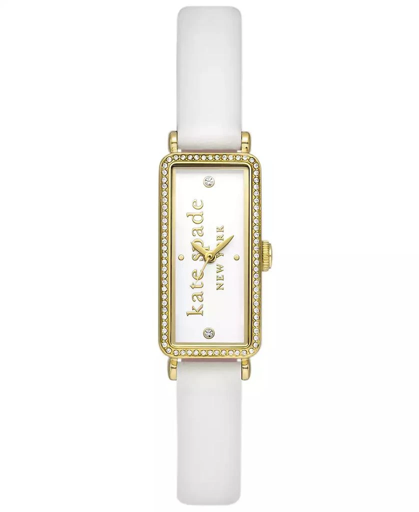 商品Kate Spade|Women's Rosedale Three Hand White Pro-Planet Leather Watch 32mm,价格¥1150,第1张图片