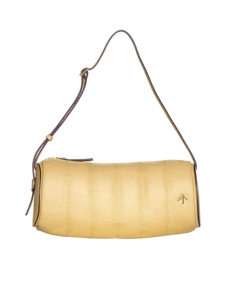 商品Manu Atelier|Manu Atelier Logo-Plaque Padded Shoulder Bag,价格¥1841,第1张图片