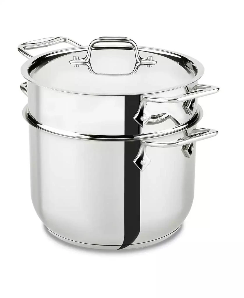 商品All-Clad|Stainless Steel 6 Qt. Covered Multi-Pot with Pasta Insert,价格¥745,第1张图片