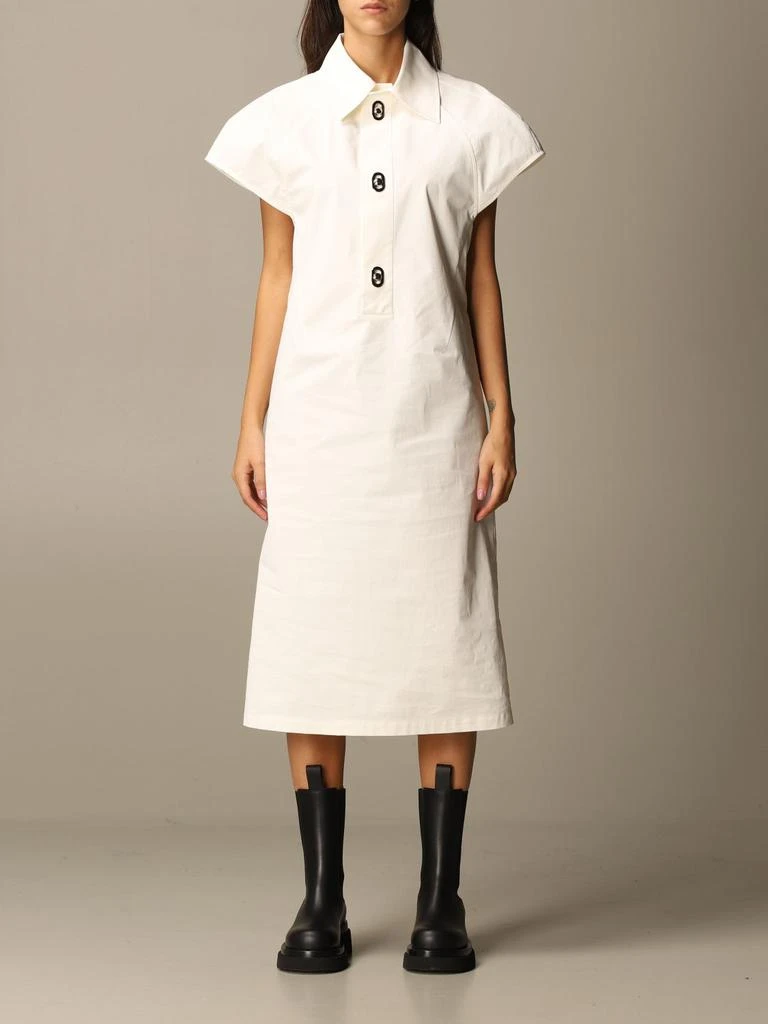 商品Bottega Veneta|Bottega Veneta half sleeve canvas dress,价格¥14053,第1张图片