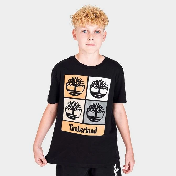 商品Timberland|Boys' Timberland Block Tree Logo T-Shirt,价格¥114,第3张图片详细描述