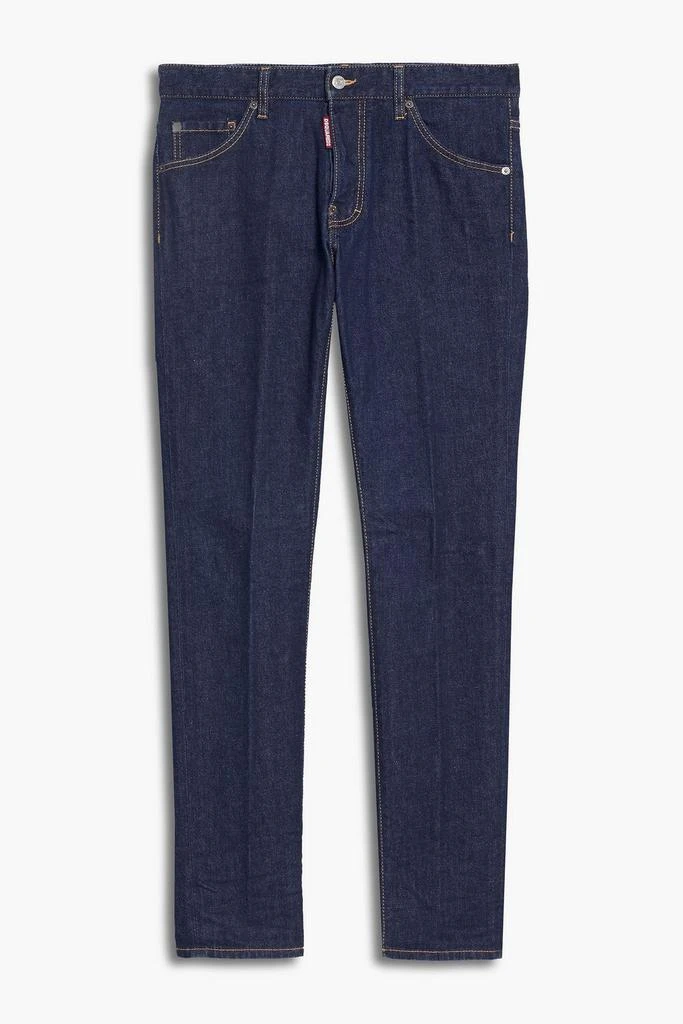 商品DSQUARED2|Slim-leg appliquéd denim jeans,价格¥816,第1张图片