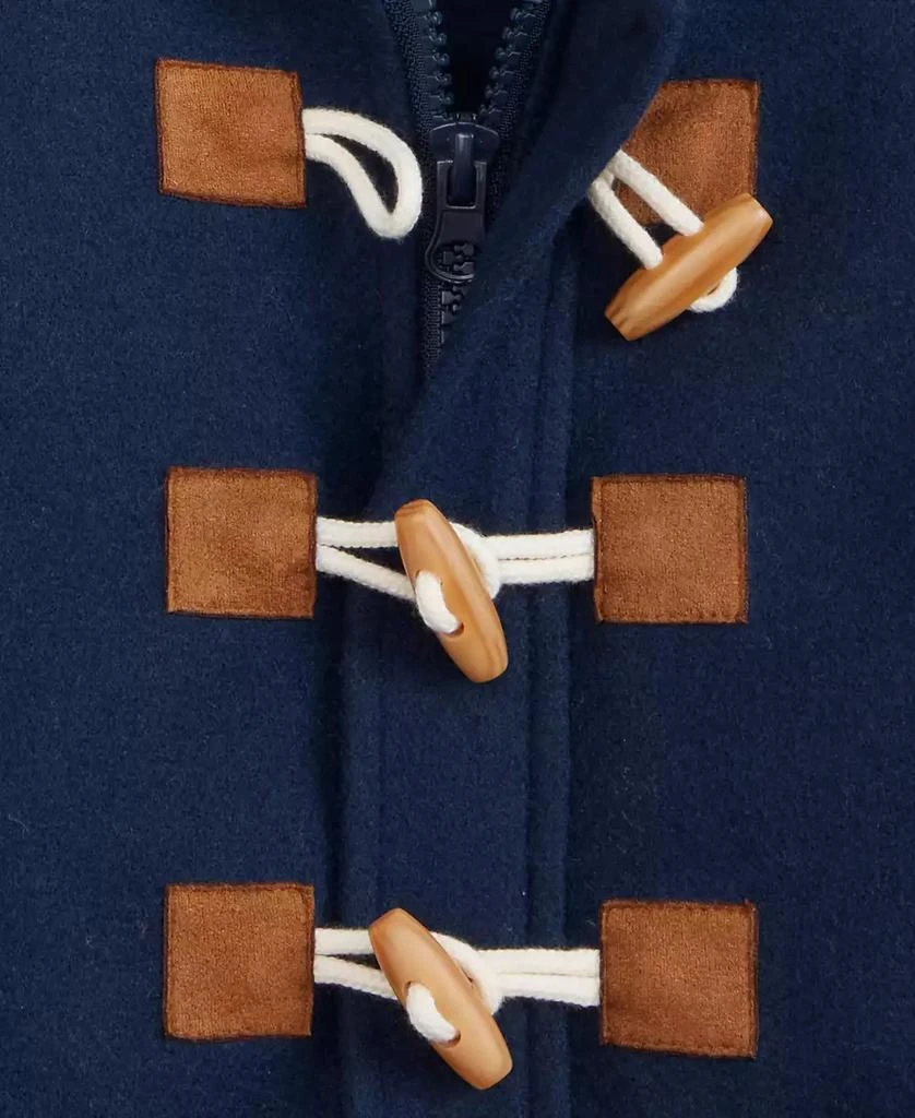 商品First Impressions|Baby Boys Hooded Toggle-Closure Peacoat, Macy's Exclusive,价格¥222,第3张图片详细描述