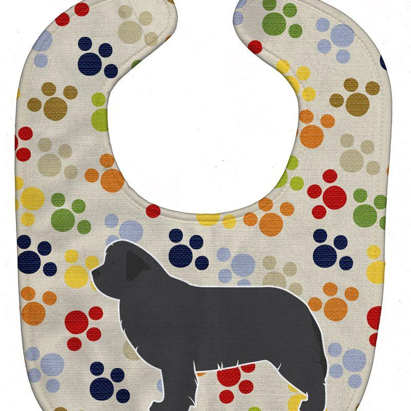 商品Caroline's Treasures|Newfoundland Pawprints Baby Bib,价格¥83,第1张图片