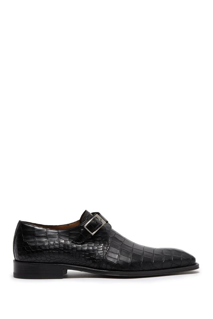 商品Mezlan|Croc Embossed Monk Strap Dress Shoe,价格¥1729,第3张图片详细描述