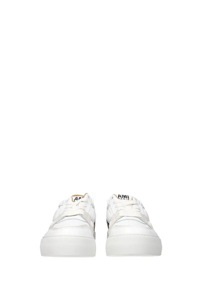 商品AMI|Sneakers Leather White Grey,价格¥1052,第3张图片详细描述