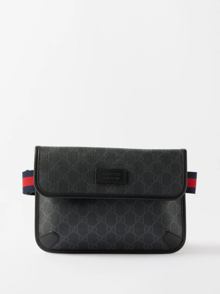 商品Gucci|GG-logo coated-canvas belt bag,价格¥9098,第1张图片