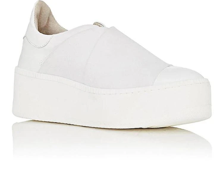 商品Barneys New York|Women's Leather Platform Slip-On Sneakers,价格¥670,第2张图片详细描述