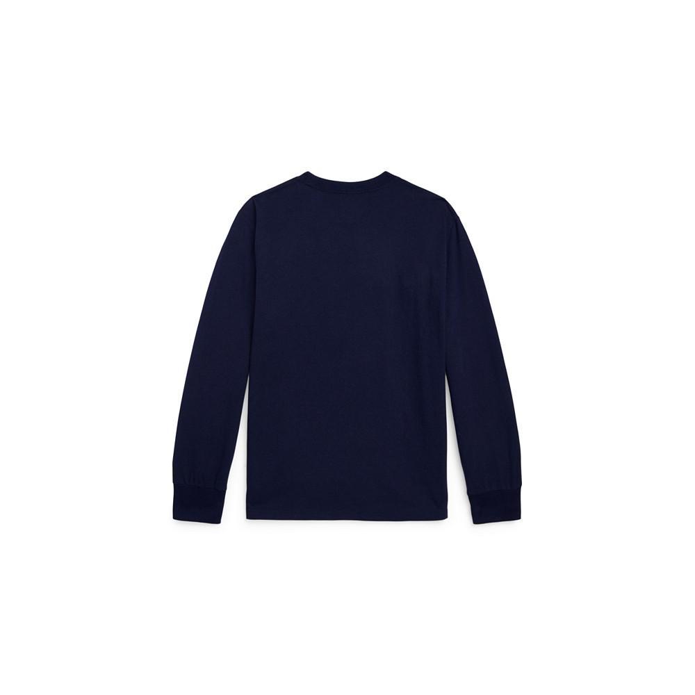 商品Ralph Lauren|Big Boys Polo Ski Cotton Long Sleeves T- shirt,价格¥331,第4张图片详细描述