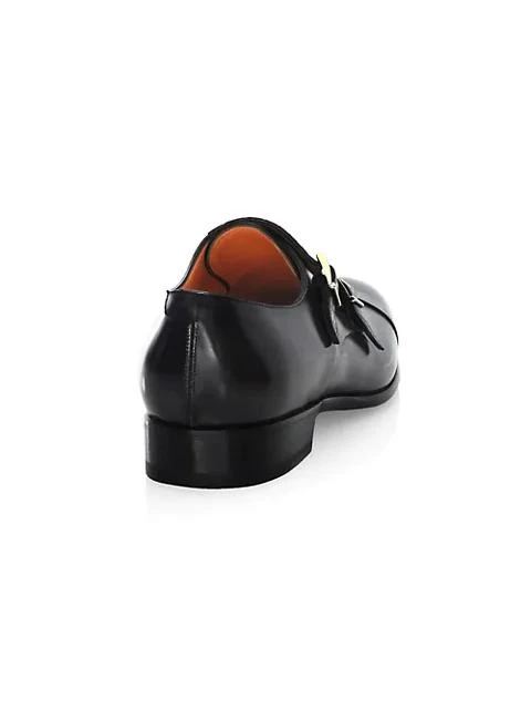 商品Santoni|Double Monk-Strap Leather Oxfords,价格¥2983,第3张图片详细描述