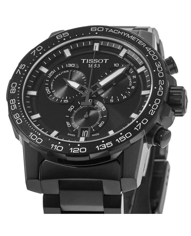 商品Tissot|Tissot Supersport Chrono Black Dial Black Stainless Steel Men's Watch T125.617.33.051.00,价格¥3127,第4张图片详细描述