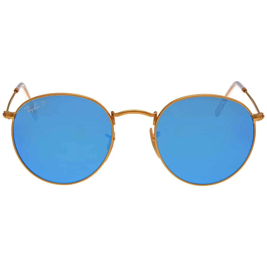 商品Ray-Ban|Round Flash Lenses Blue Unisex Sunglasses RB3447 112/4L 50,价格¥952,第1张图片