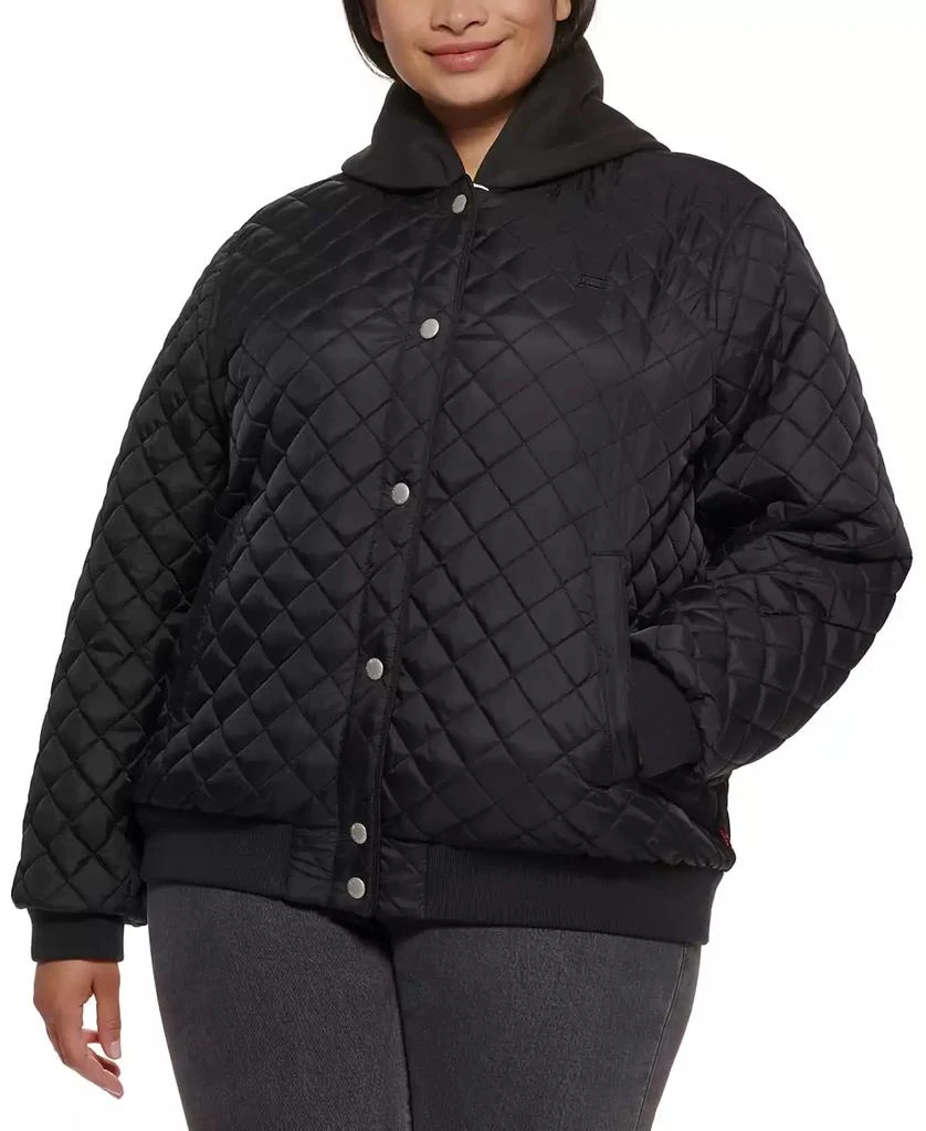 商品Levi's|Plus Size Quilted Bomber Jacket,价格¥683,第1张图片