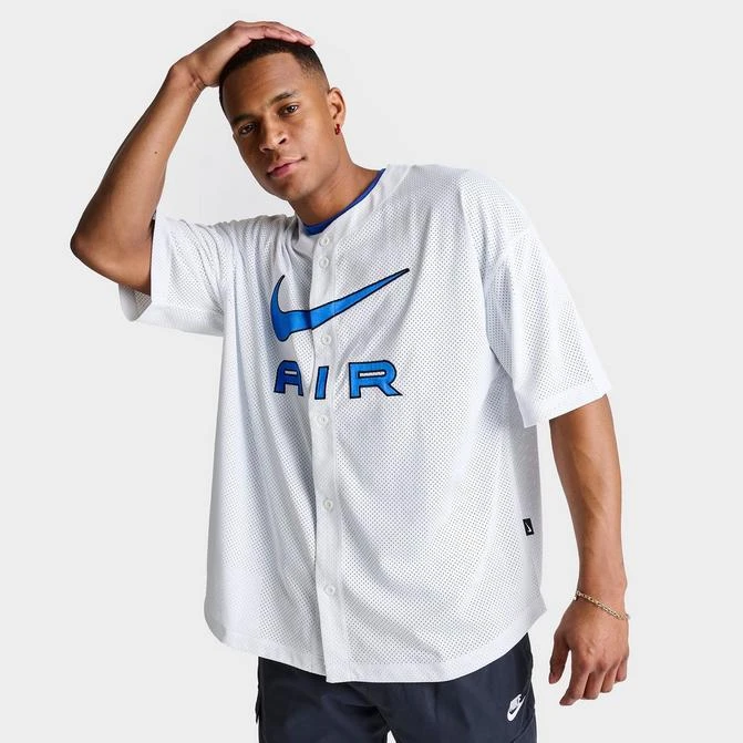 商品NIKE|Men's Nike Air Logo Baseball Top,价格¥150,第1张图片