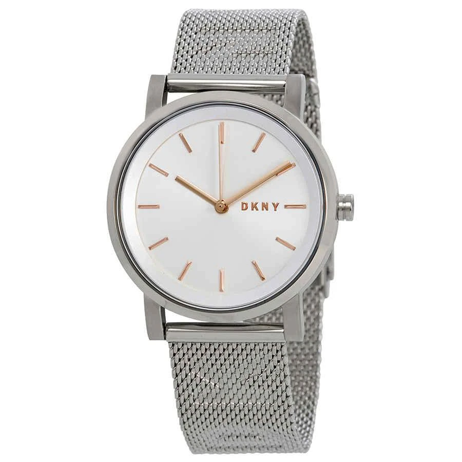 商品DKNY|Soho Silver Dial Steel Mesh Ladies Watch NY2620,价格¥503,第1张图片