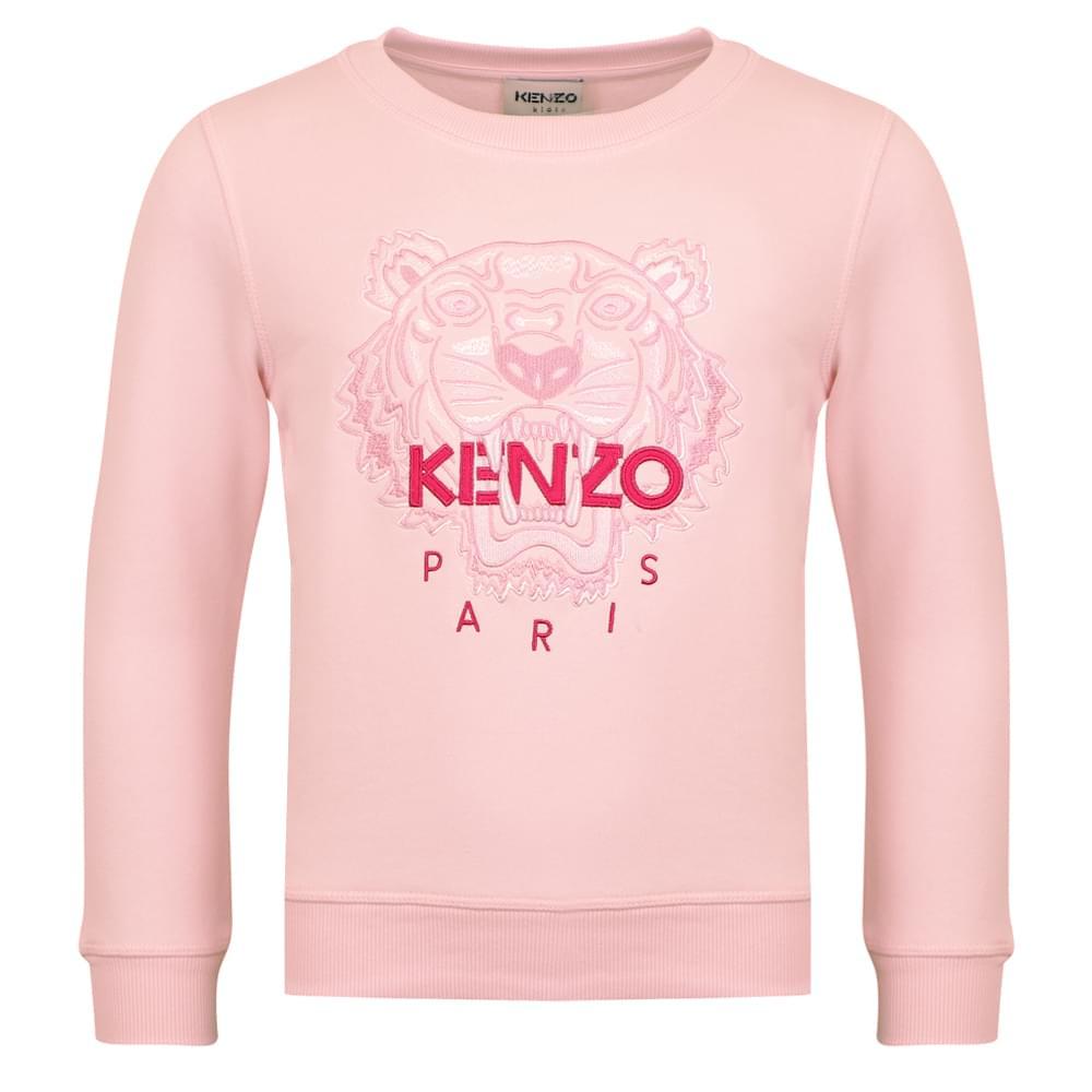 Girls Pale Pink Tiger Sweatshirt商品第1张图片规格展示