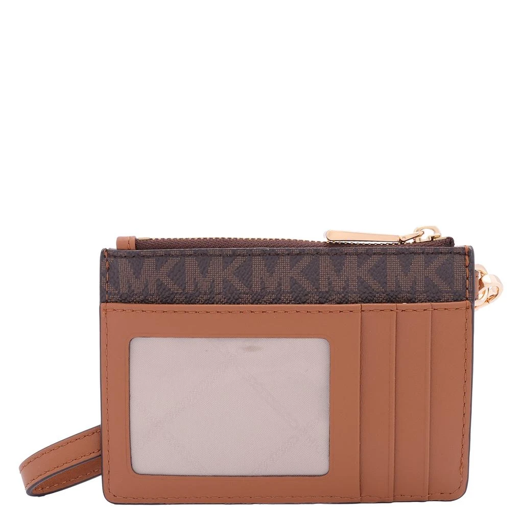 商品Michael Kors|Signature Logo-print Canvas Small Logo Coin Purse - Brown,价格¥362,第3张图片详细描述