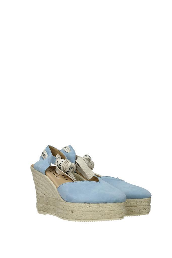 商品MANEBÍ|Wedges philosophy Suede Heavenly Sky,价格¥853,第4张图片详细描述