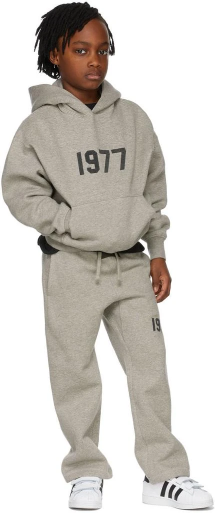 商品Essentials|Kids Grey '1977' Hoodie,价格¥513,第1张图片