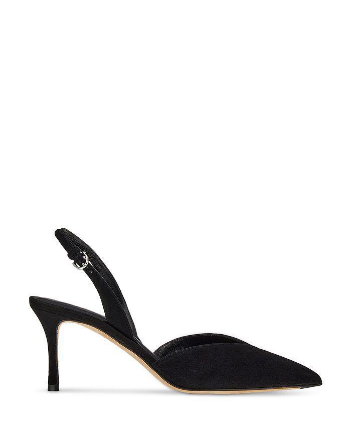 商品Salvatore Ferragamo|Women's Ileen Suede Slingback Pumps,价格¥5817,第4张图片详细描述