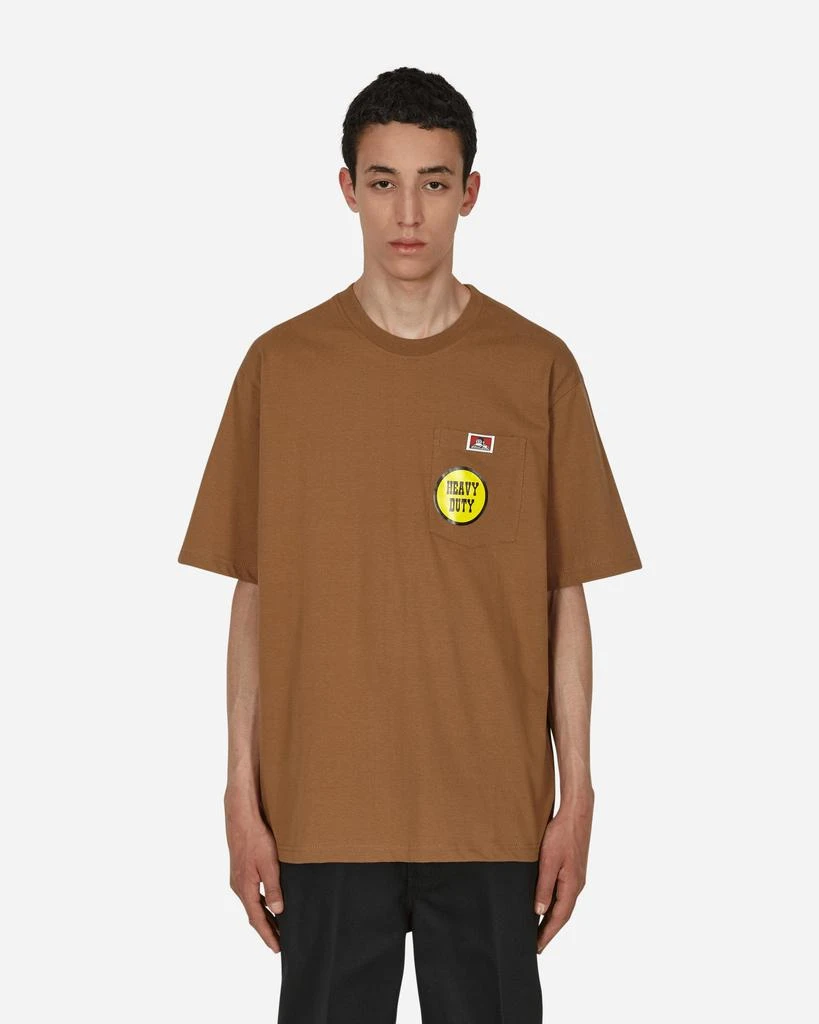 商品BEN DAVIS|Heavy Duty Classic Label Pocket T-Shirt Brown,价格¥135,第1张图片