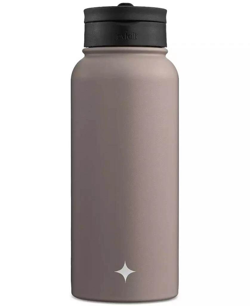 商品JoyJolt|Stainless Steel Water Bottle with Flip Lid & Sport Straw Lid, 32-oz.,价格¥187,第4张图片详细描述