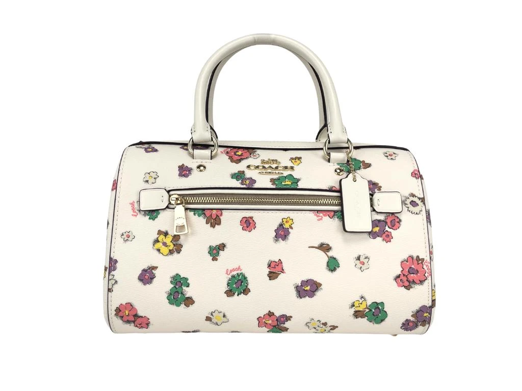 商品Coach|COACH (CA229) Floral Field Leather Rowan Medium Satchel Handbag Purse Crossbody,价格¥2497,第1张图片