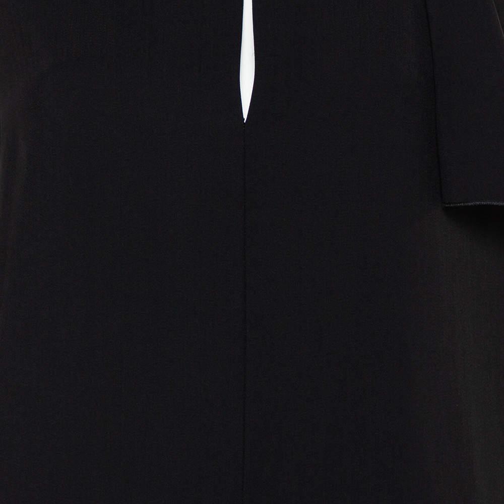 Joseph Black Crepe Neck Tie Detail Sleeveless Noon Top L商品第4张图片规格展示