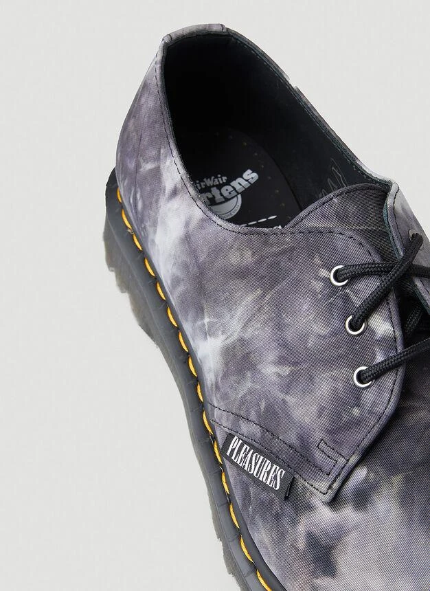 商品Dr. Martens|x Pleasures 1461 Tie-Dye Shoes in Grey,价格¥502,第5张图片详细描述