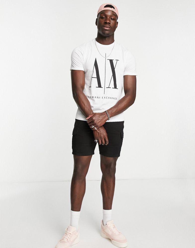 Armani Exchange icon t-shirt in white商品第4张图片规格展示